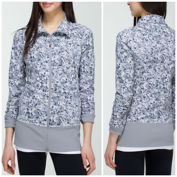 𝅺LULULEMON Nice Asana Jacket Not So Petite Fleur 6 - Picture 1 of 8